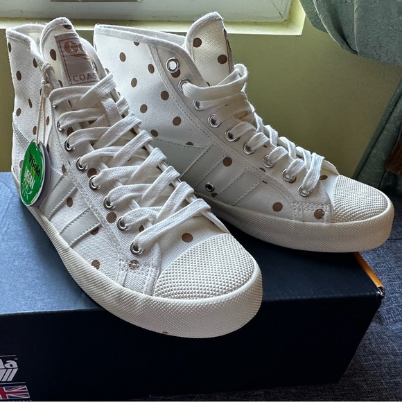 NWT J. crew Gola Polka Dot Coaster High sneakers - Picture 2 of 11